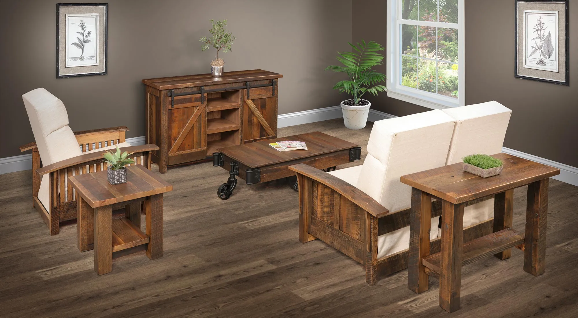 Reclaimed Barnwood Occasional Tables