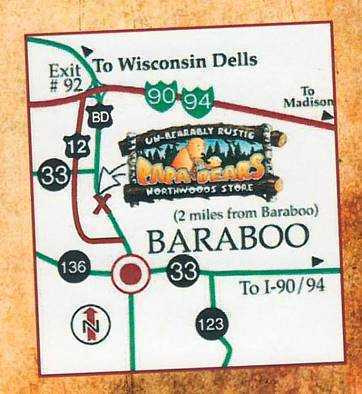 Map to our location in Baraboo WI