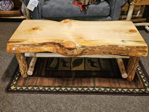 Cedar slab coffee table sales