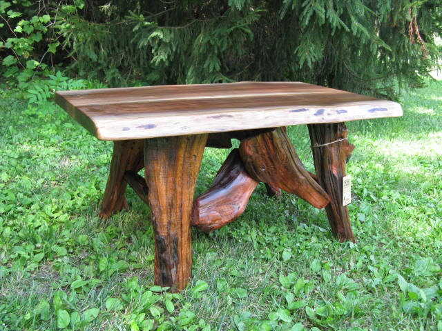 Black Walnut and Root Coffee Table